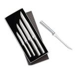 Rada 4 Piece Wedding Register Set & 5-Inch Tomato Slicer Stainless Steel Serrated Blade, Silver Handles