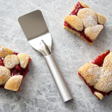 Rada 2 Piece Pie and Dessert Serving Set with Gift Box, Silver Handles