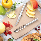 Rada 2 Piece Pare & Peel Knife Set with Gift Box, Silver Handles