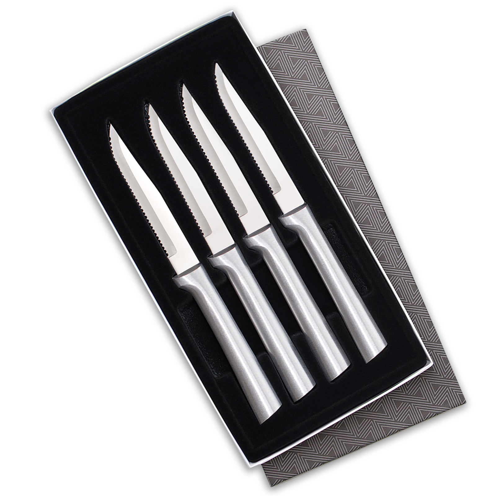 Rada 4 Piece Serrated Steak Knife Set with Gift Box