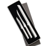 Rada 3 Piece Sensational Serrations Knife Set, Silver Handles