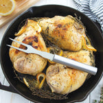 Rada 8 Piece Meat Lover's Set with Carving Set and Steak Knives, Silver Handles