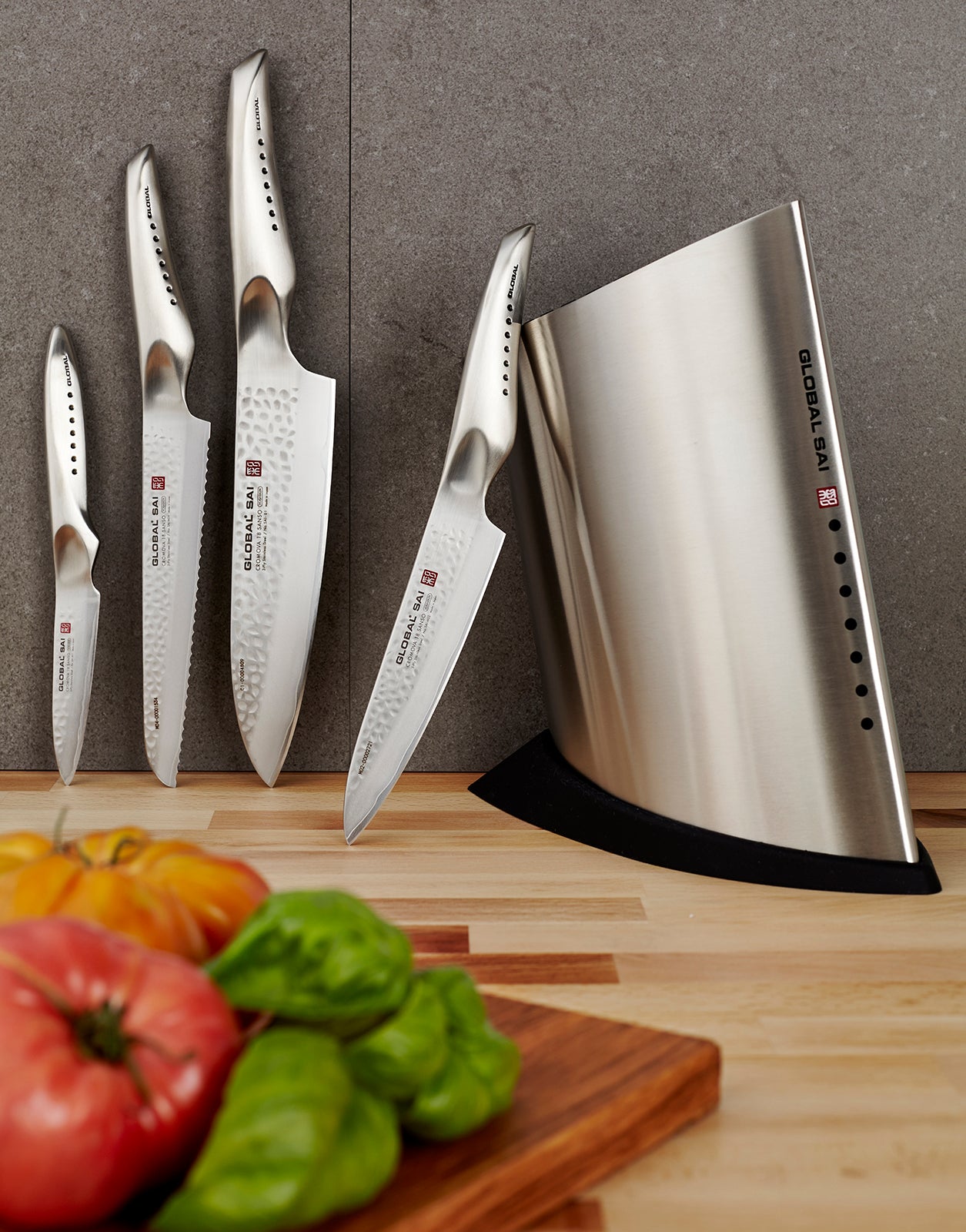 Global SAI 5 Piece Knife Block Set