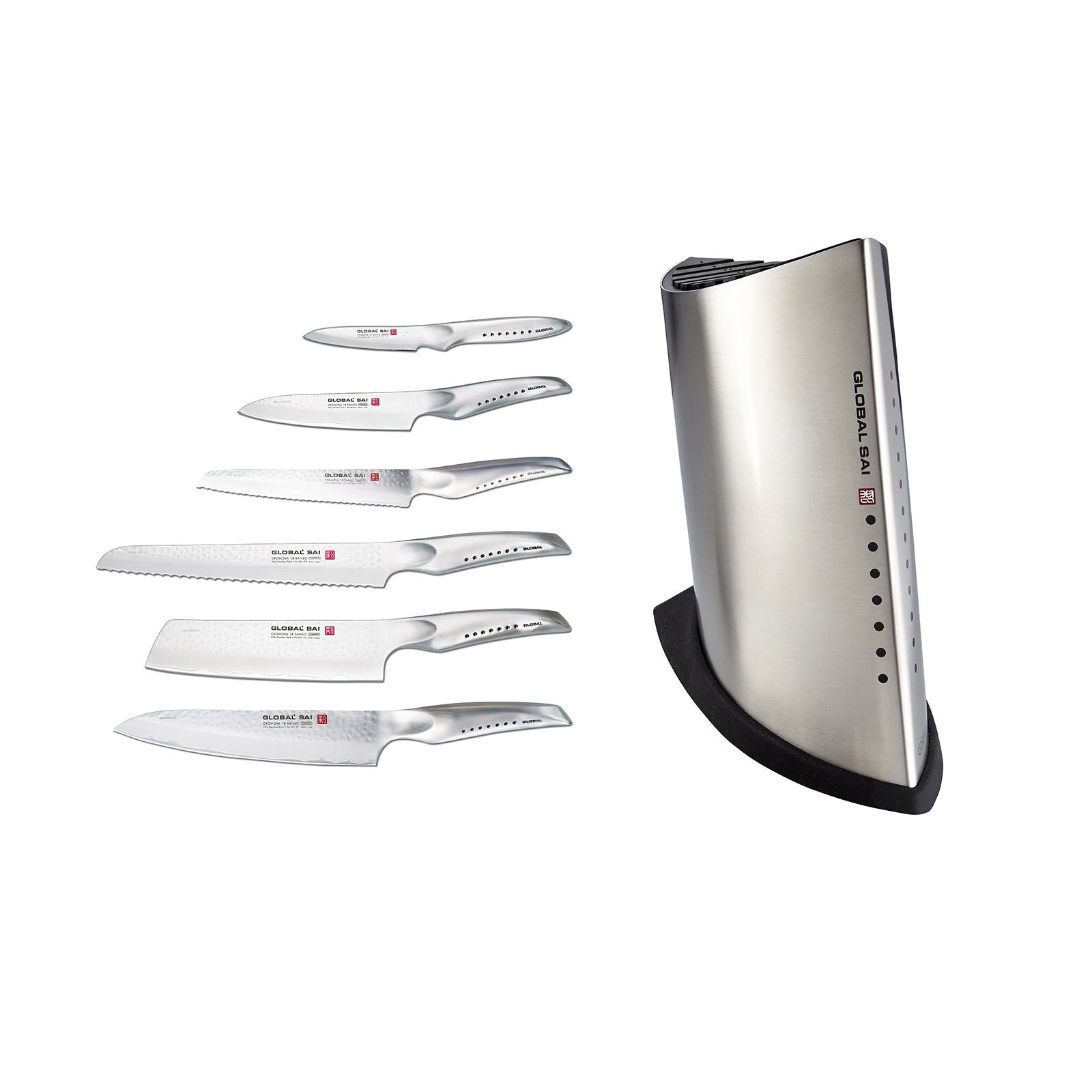 Global SAI 7 Piece Knife Block Set