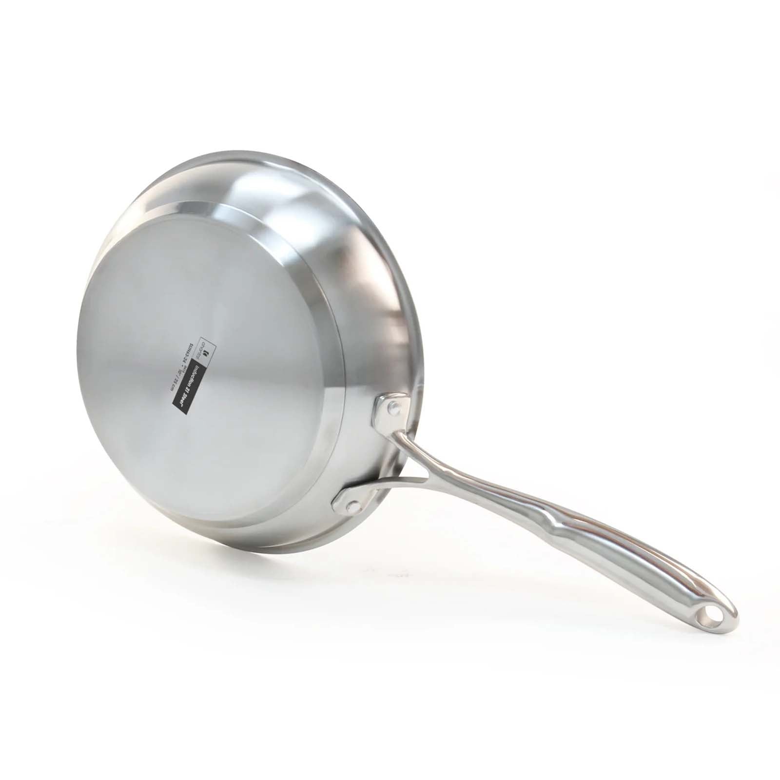 Chantal Induction 21 Ceramic Coated Fry Pan Set, 8-inch & 10-inch, Stainless