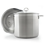 Chantal Induction 21 Steel 12 qt. Stock Pot w/ Glass Lid