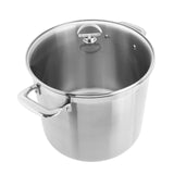 Chantal Induction 21 Steel 12 qt. Stock Pot w/ Glass Lid