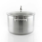 Chantal Induction 21 Steel 8 qt. Stock Pot w/ Glass Lid