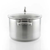 Chantal Induction 21 Steel 8 qt. Stock Pot w/ Glass Lid