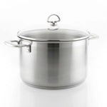 Chantal Induction 21 Steel 8 qt. Stock Pot w/ Glass Lid