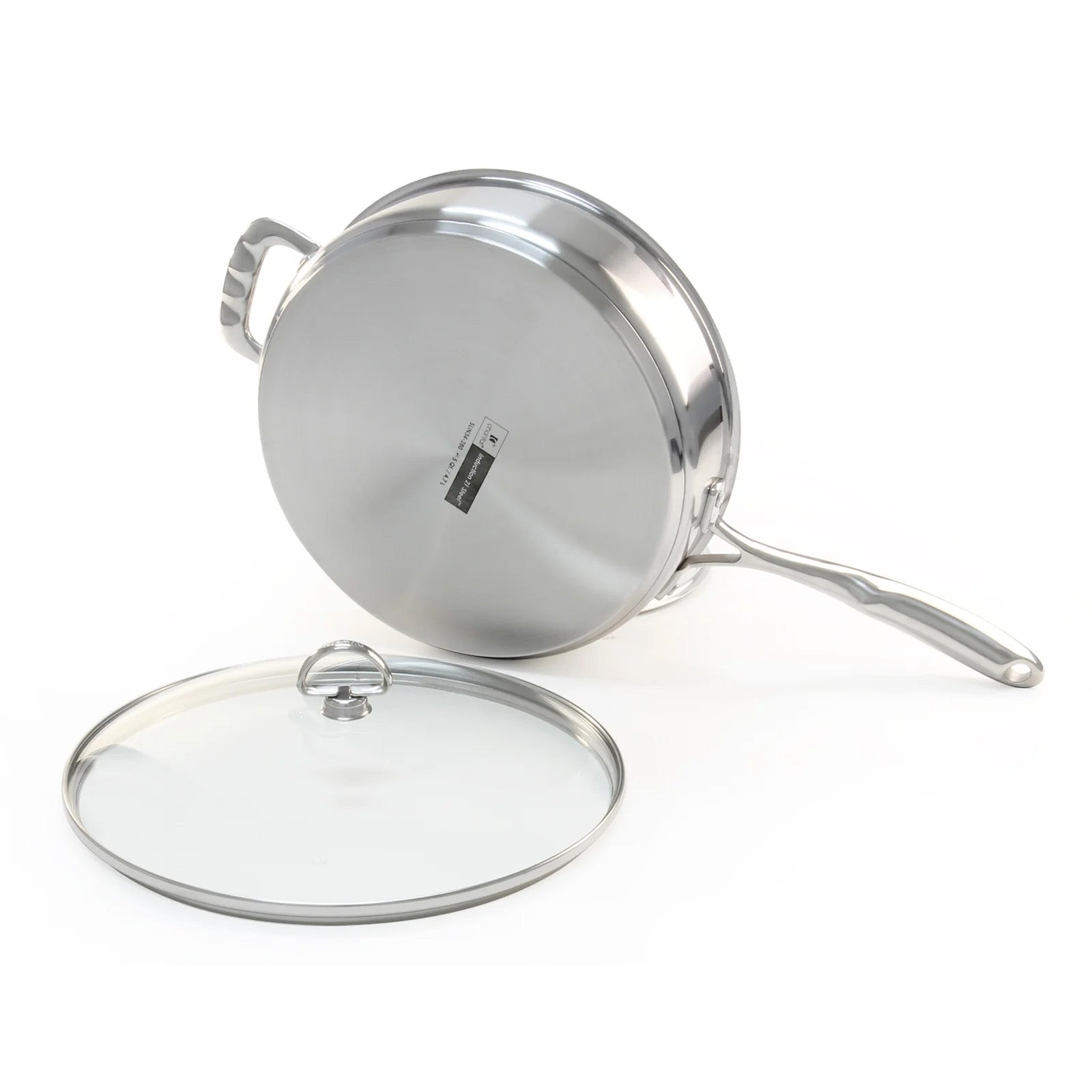 Chantal Induction 21 Saute Pan w/ Ceramic Coating & Glass Lid, 5 Quart