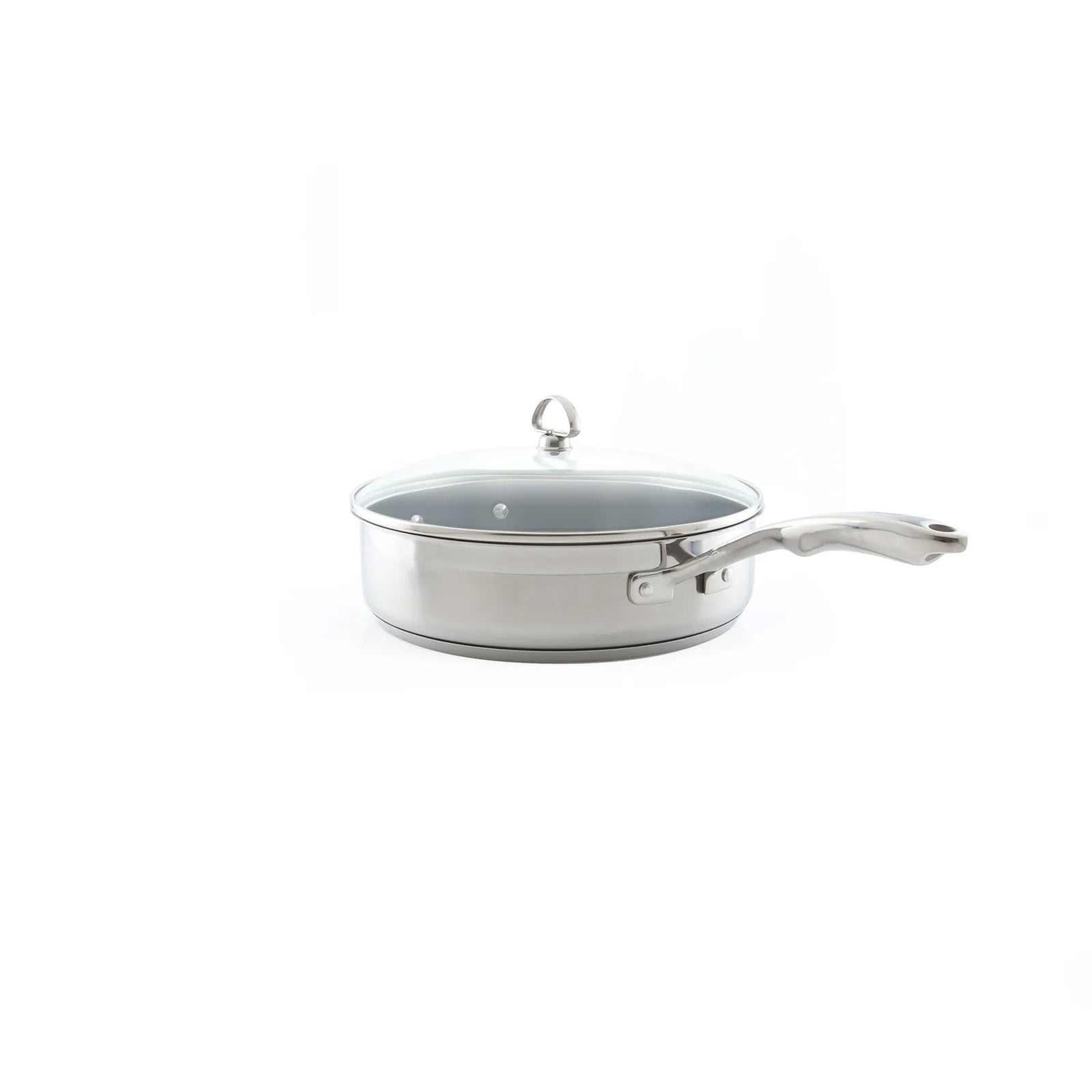 Chantal Induction 21 Saute Pan w/ Ceramic Coating & Glass Lid, 5 Quart