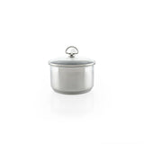 Chantal Induction 21 Steel 2 qt. Saucepan w/ Ceramic Coating and Glass Lid