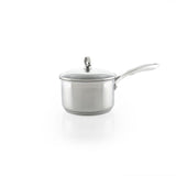 Chantal Induction 21 Steel 2 qt. Saucepan w/ Ceramic Coating and Glass Lid
