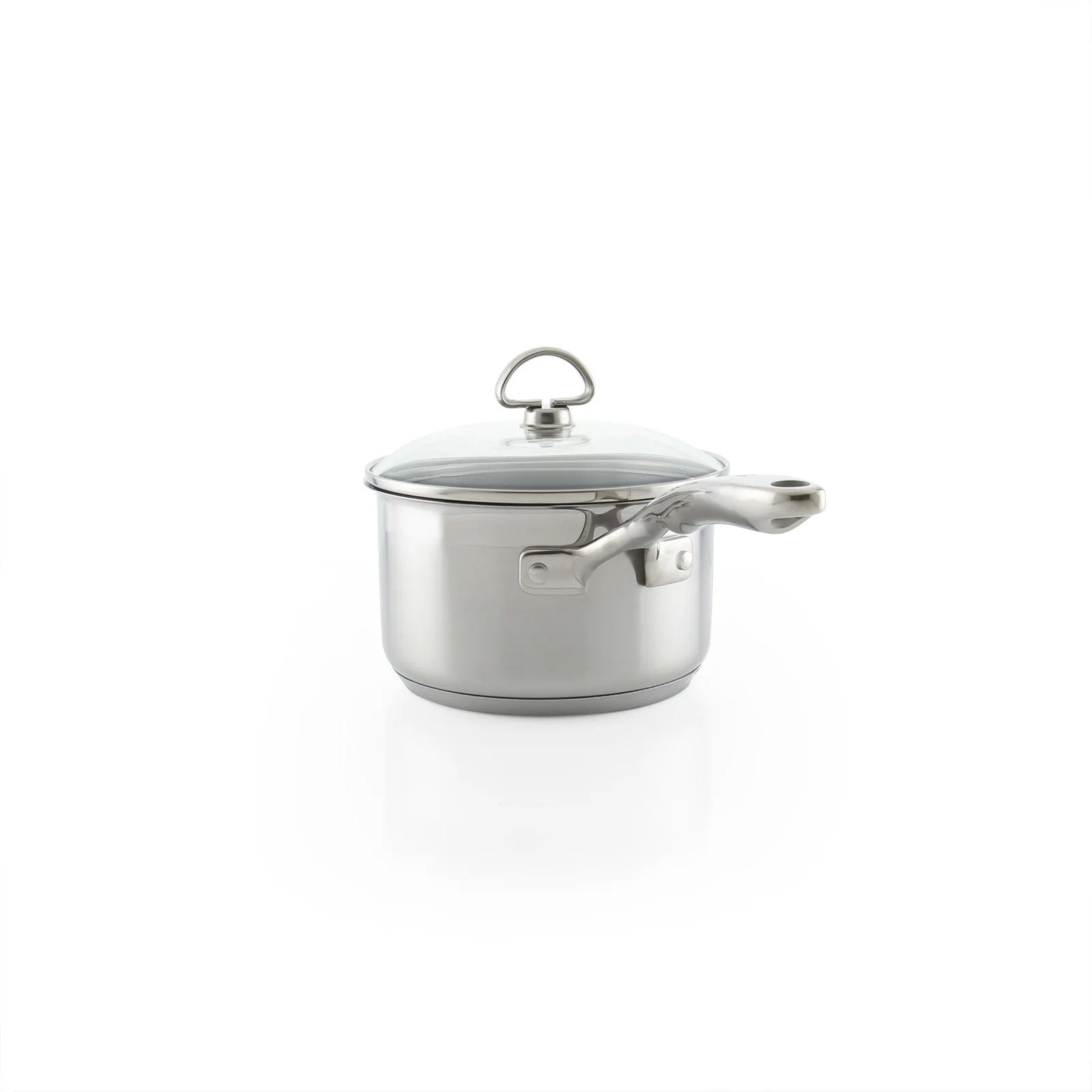 Chantal Induction 21 Steel 2 qt. Saucepan w/ Ceramic Coating and Glass Lid