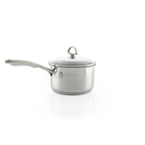 Chantal Induction 21 Steel 2 qt. Saucepan w/ Ceramic Coating and Glass Lid