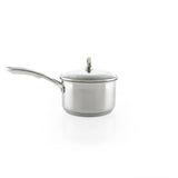 Chantal Induction 21 Steel 2 qt. Saucepan w/ Ceramic Coating and Glass Lid