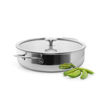 Chantal 3.Clad 5 qt. Sauteuse w/ Glass Lid