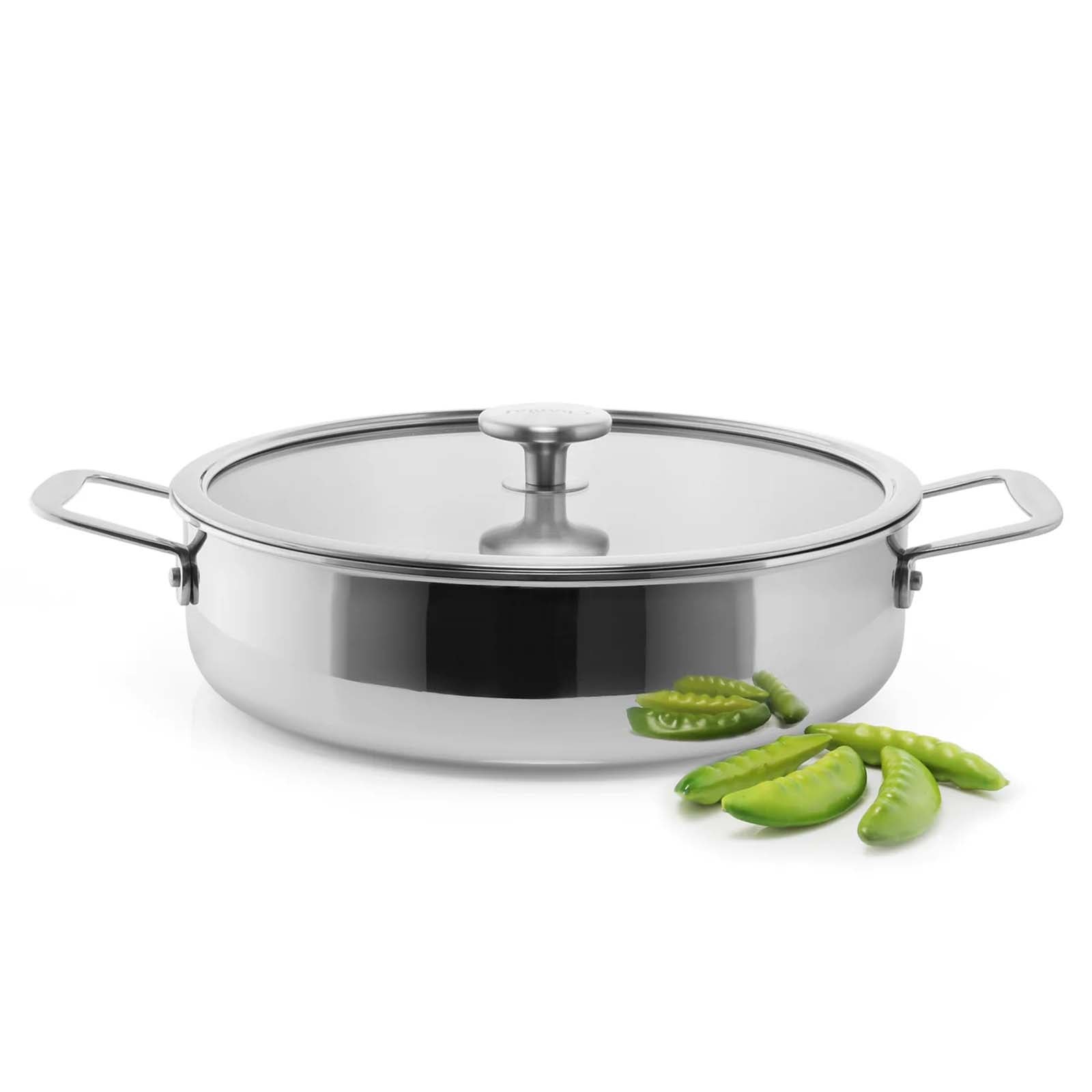 Chantal 3.Clad 5 qt. Sauteuse w/ Glass Lid