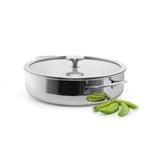 Chantal 3.Clad 5 qt. Sauteuse w/ Glass Lid