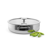 Chantal 3.Clad 5 qt. Sauteuse w/ Glass Lid