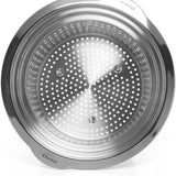 Chantal 3.Clad 7 qt. Stock Pot w/ Pasta-Steamer Insert & Glass Lid