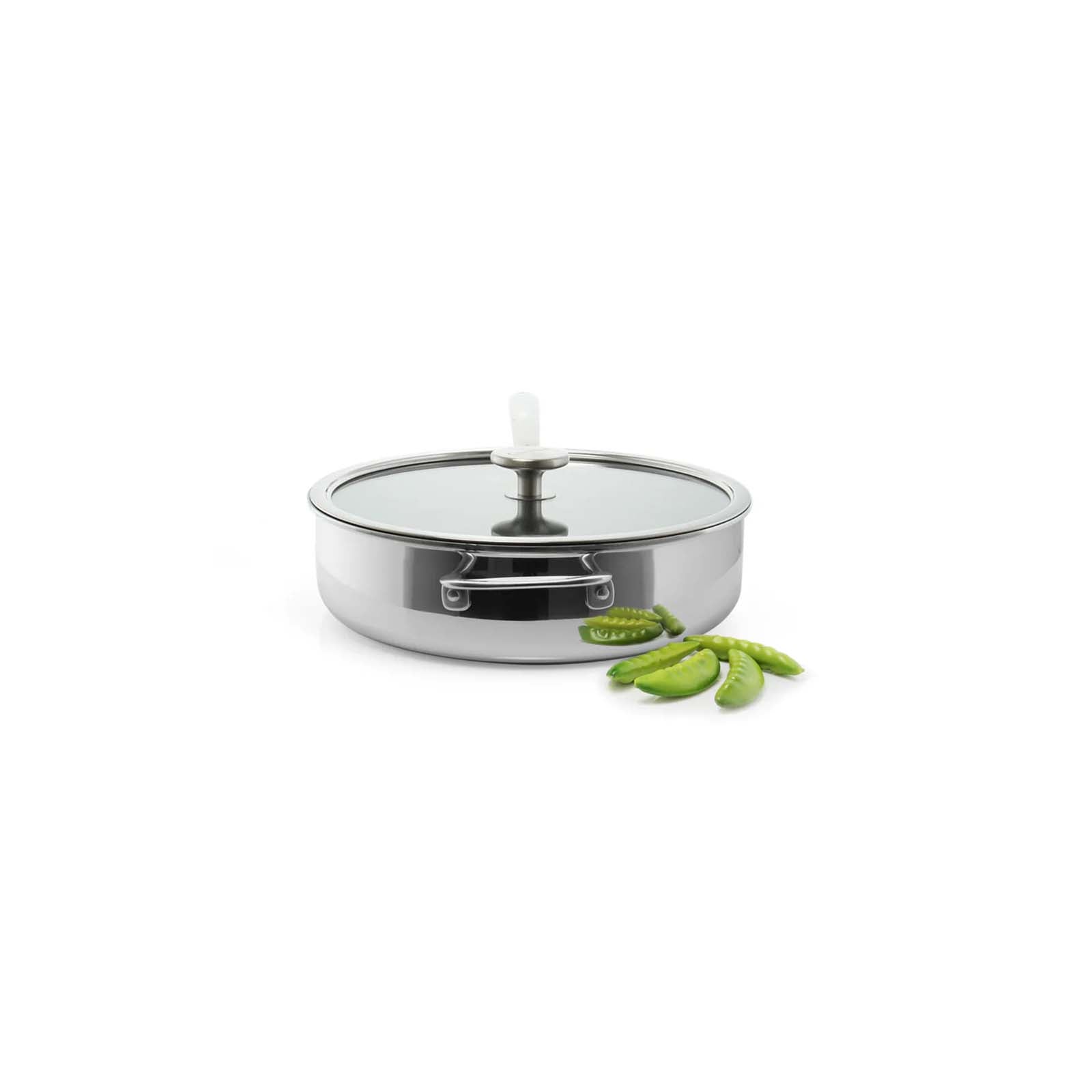 Chantal 3.Clad 5 qt. Saute Skillet w/ Fusion Ti Nonstick Ceramic Coating and Glass Lid