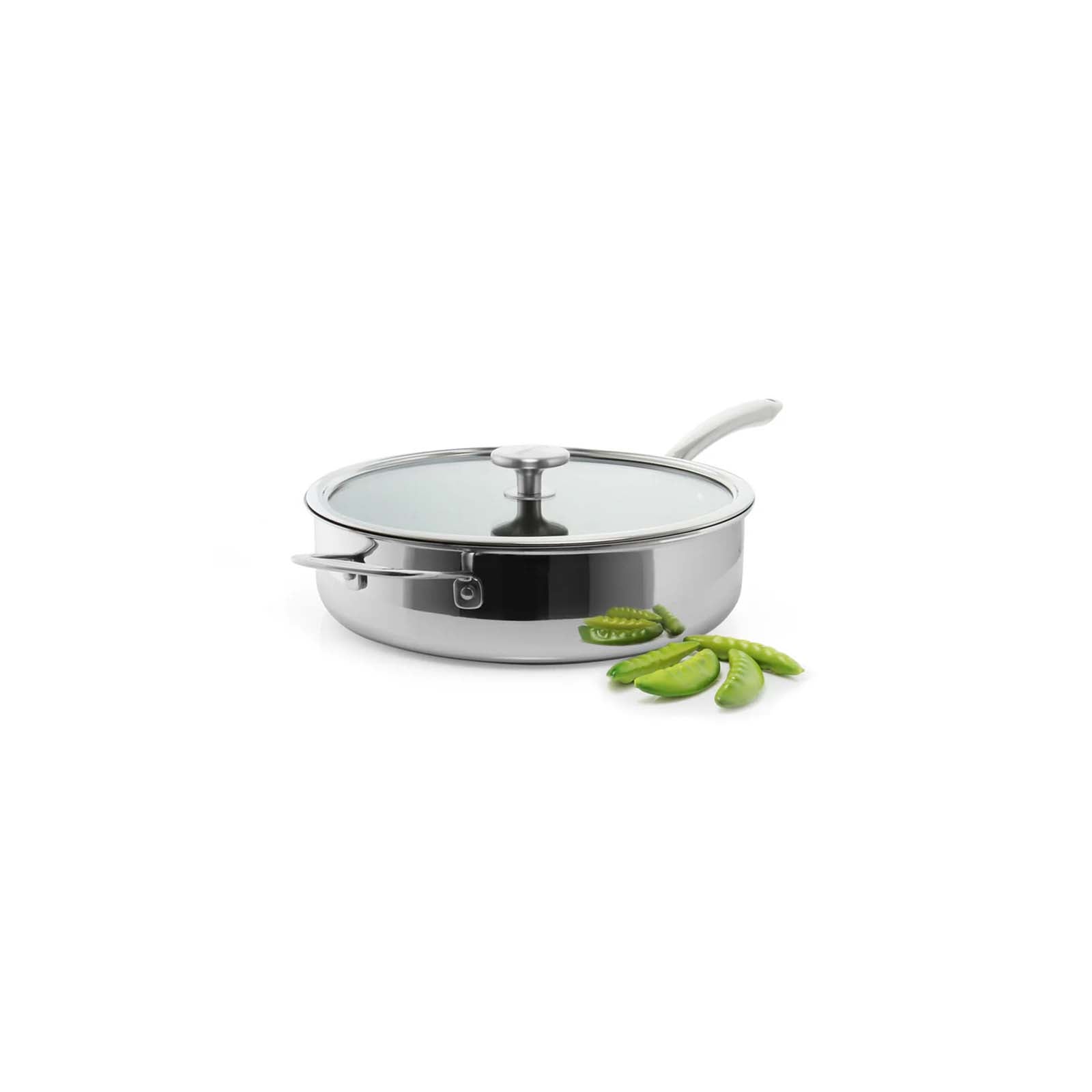 Chantal 3.Clad 5 qt. Saute Skillet w/ Fusion Ti Nonstick Ceramic Coating and Glass Lid