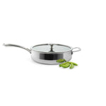 Chantal 3.Clad 5 qt. Saute Skillet w/ Fusion Ti Nonstick Ceramic Coating and Glass Lid