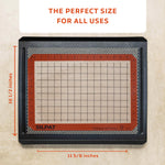 Silpat Premium Non-Stick Half Sheet Size Silicone Gridded Baking Mat, 11-5/8 x 16-1/2