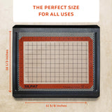 Silpat Premium Non-Stick Half Sheet Size Silicone Gridded Baking Mat, 11-5/8 x 16-1/2