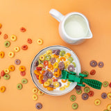 Constructive Eating Set of 2 Tractor Utensils for Kids and Toddlers, Green and Orange, 2 Pack