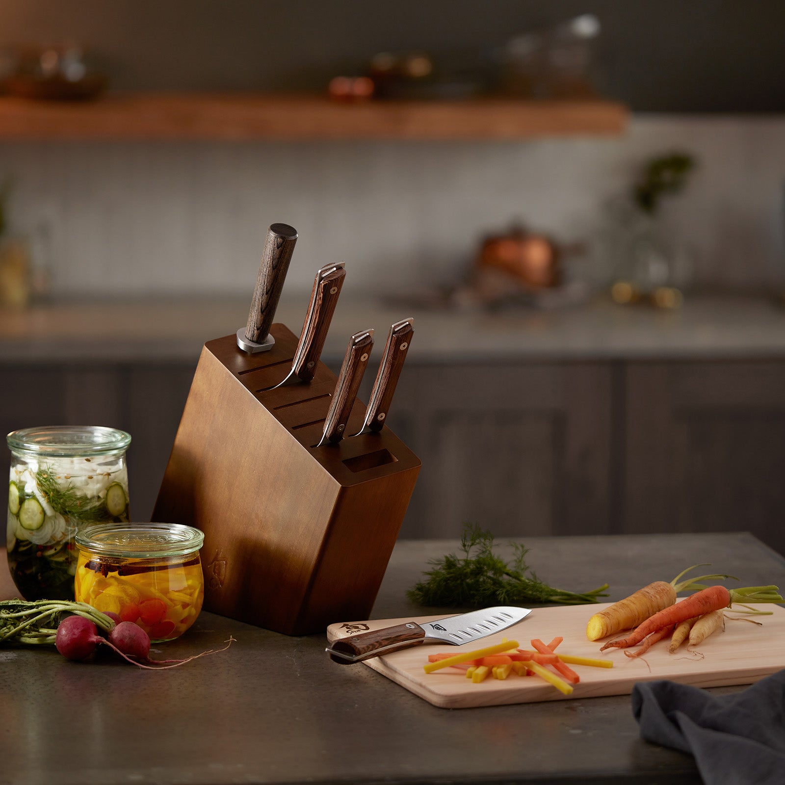 Shun Kanso 6 Piece Knife Block Set