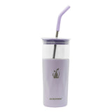 SUBZERO® Iced 22 Ounce Huckleberry Tumbler with Glass Inner and Straw, Copper Lined Stainless Steel, Vacuum Insulated