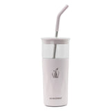 SUBZERO® Iced 22 Ounce Tumbler with Glass Inner and Straw, Copper Lined Stainless Steel, Vacuum Insulated