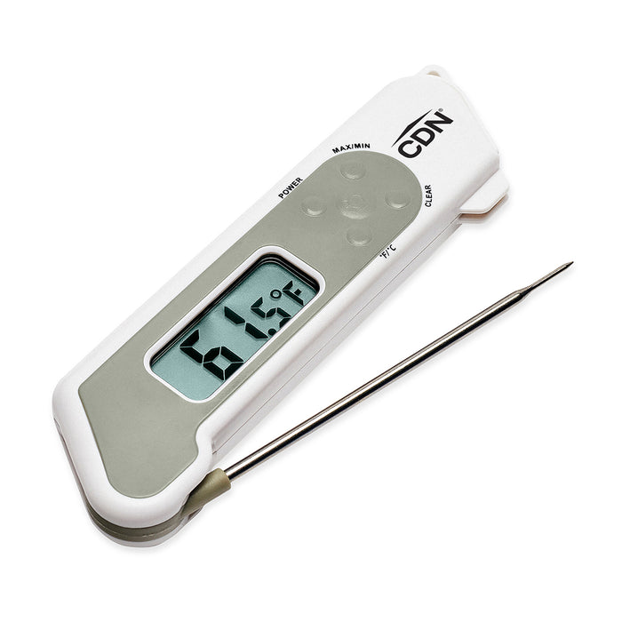 CDN ProAccurate Folding Thermocouple Digital Thermometer, White