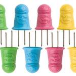 Talisman Designs Butter Baby Interlocking Stainless Steel Corn Picks, 8 Piece Set, Multi-Color