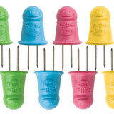 Talisman Designs Butter Baby Interlocking Stainless Steel Corn Picks, 8 Piece Set, Multi-Color