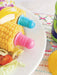Talisman Designs Butter Baby Interlocking Stainless Steel Corn Picks, 8 Piece Set, Multi-Color