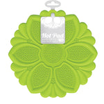 Talisman Designs Silicone Nonslip Grip Silicone Hot Pad & Trivet, Set of 1, Green