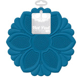 Talisman Designs Silicone Nonslip Grip Silicone Hot Pad & Trivet, Set of 1, Royal