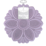 Talisman Designs Silicone Nonslip Grip Silicone Hot Pad & Trivet, Set of 1, Lavender