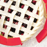 Talisman Designs Silicone Adjustable Pie Shield, 8 to 11.5 inches, Red