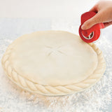 Talisman Designs Pastry Wheel Pie Crust Decorator, Red