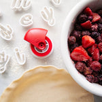 Talisman Designs Pastry Wheel Pie Crust Decorator, Red