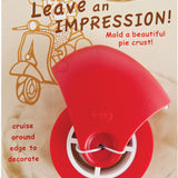 Talisman Designs Pastry Wheel Pie Crust Decorator, Red