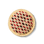 Talisman Designs Interchangeable Pastry Dough Cutter Set, Set of 2, Red