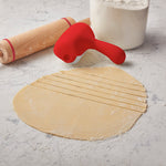 Talisman Designs Interchangeable Pastry Dough Cutter Set, Set of 2, Red