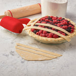 Talisman Designs Interchangeable Pastry Dough Cutter Set, Set of 2, Red