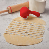 Talisman Designs Interchangeable Pastry Dough Cutter Set, Set of 2, Red